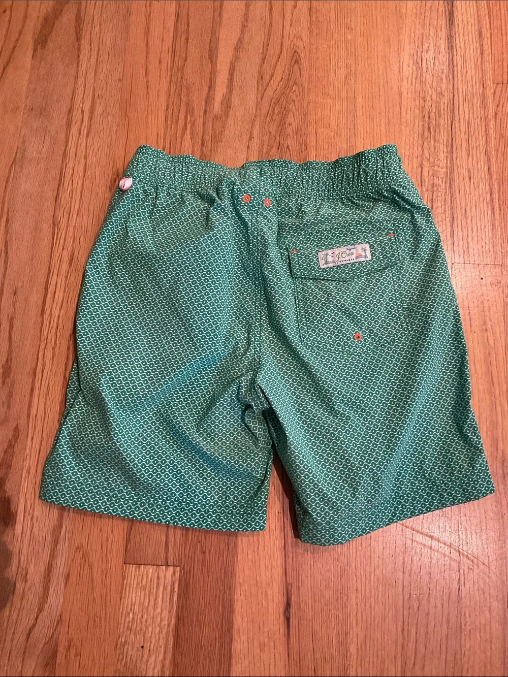 J.Crew Crewcuts - Swim Trunks - Boys’ - Green/White - Size 12 - Swimwear